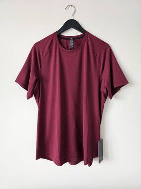 NWT LULULEMON BBAY Burgundy Bay License To Train SS T-Shirt Top Men's XXL